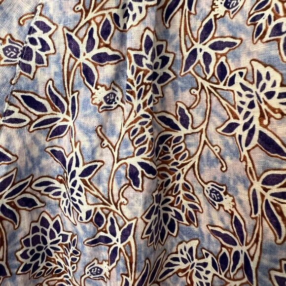 J Jill flower print linen blouse - Picture 7 of 7